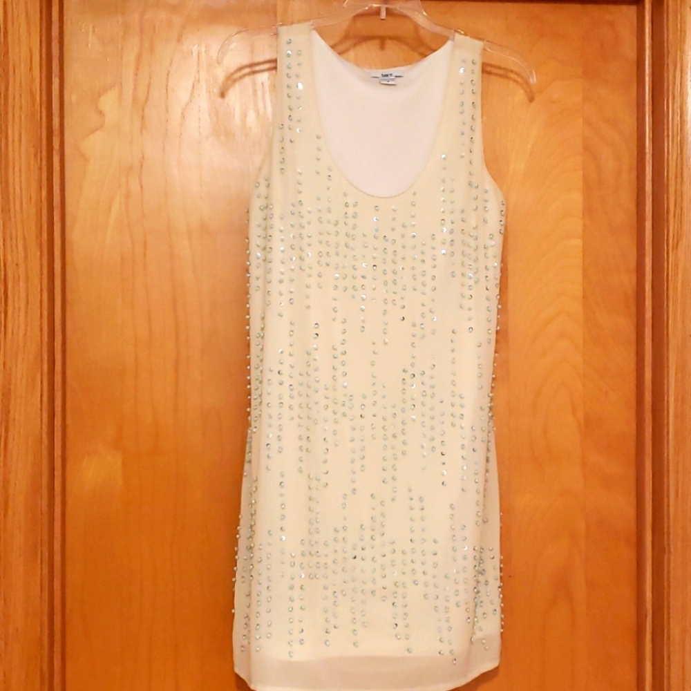 Dressy shift with sequined front